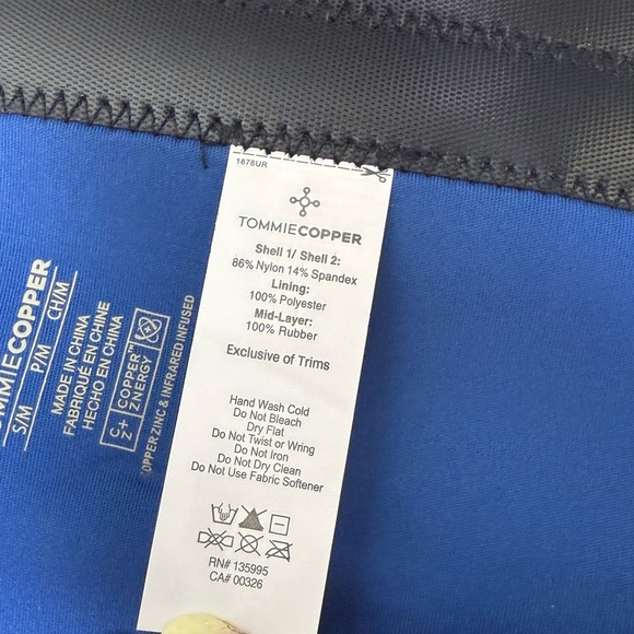 Tommie Copper Adjustable Compression Back Brace Black size S/M Infrared Infused - Picture 7 of 9